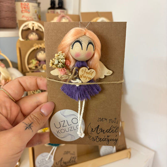 Andělka s vláskami z viskózy