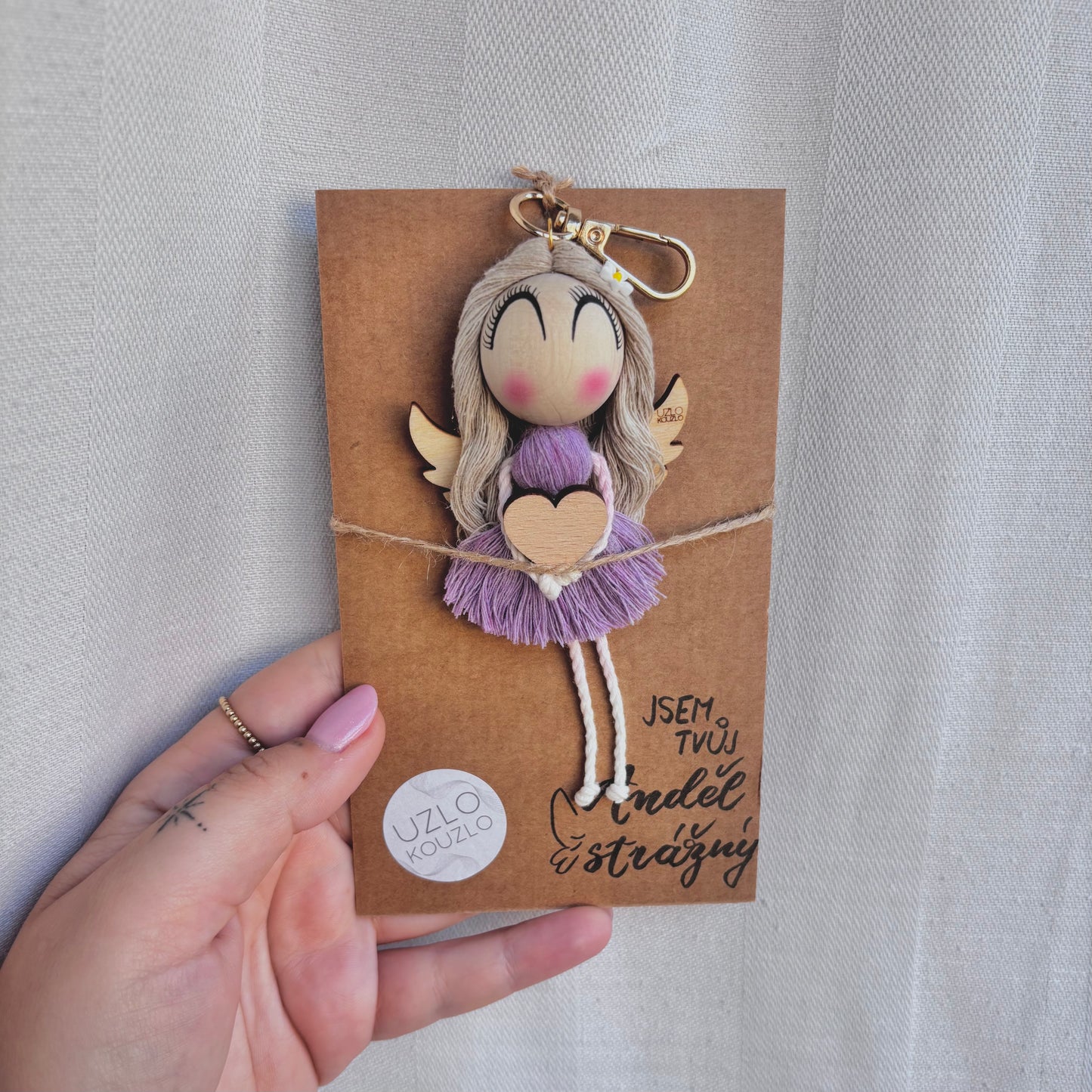 Andělka na karabince