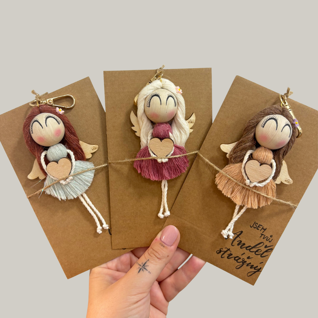 Andělka na karabince