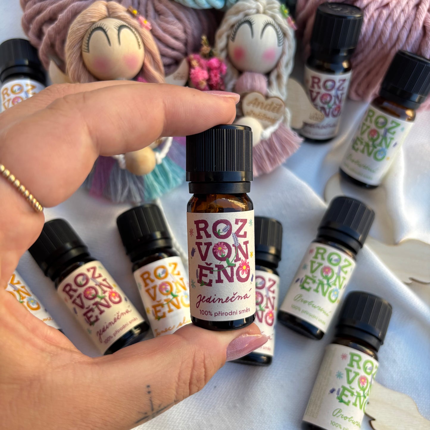 Aromadifuzér do auta s 100% bio olejem JEDINEČNÁ