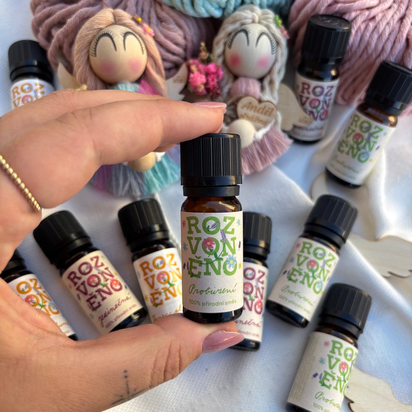 Aromadifuzér do auta s 100% bio olejem PROBUZENÍ