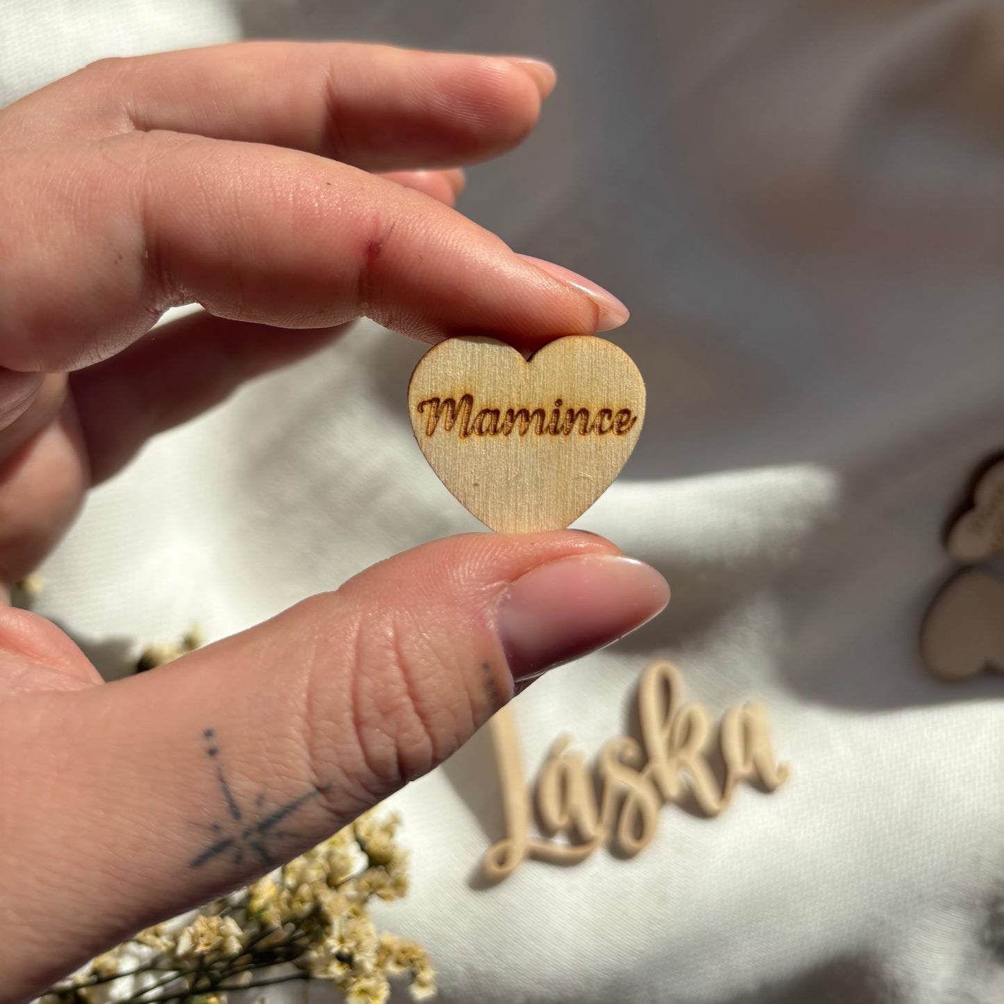 Gravírované srdce “Mamince”