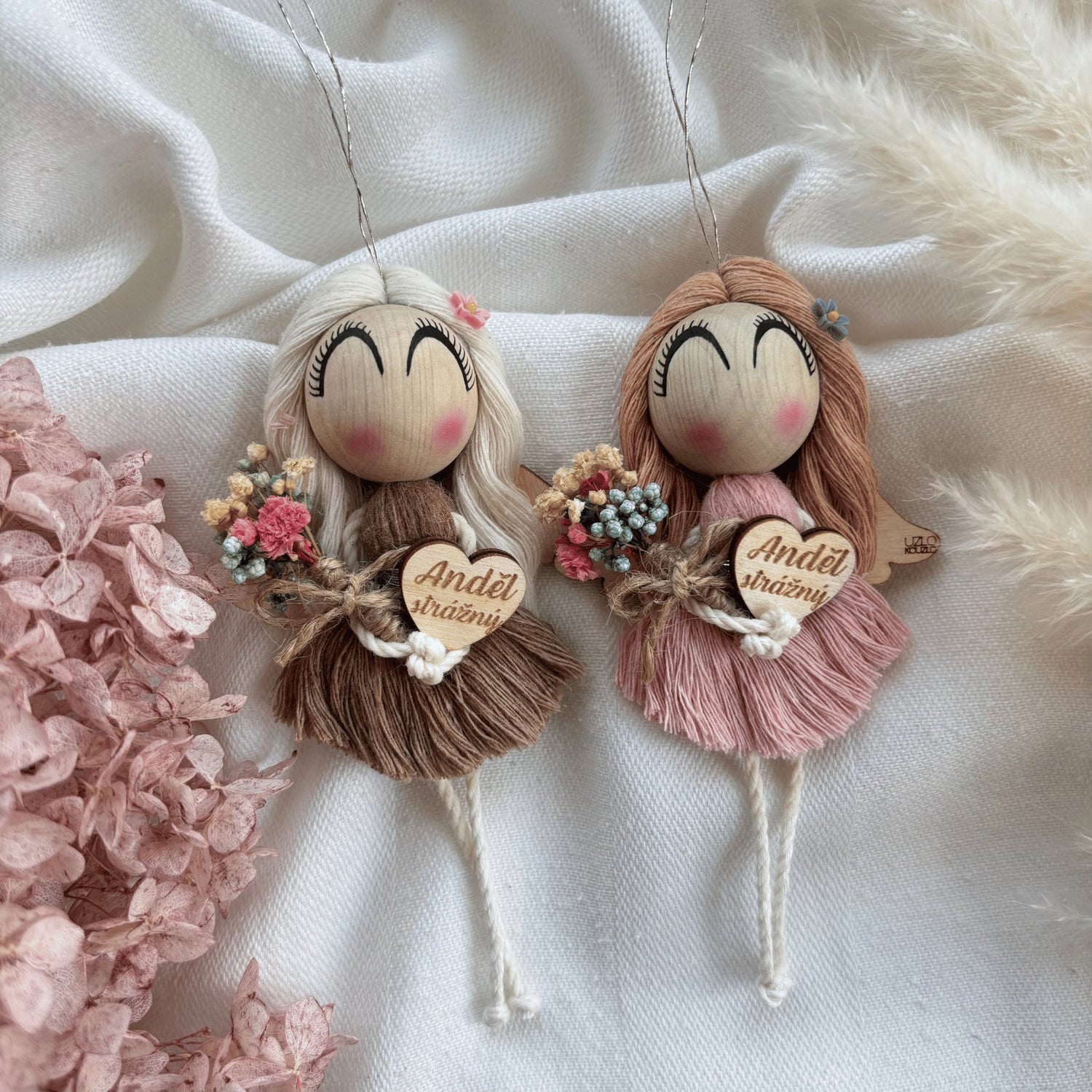Macrame andělky
