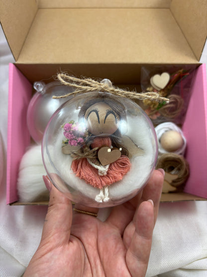 Kreativní sada: na výrobu 2 andělek “BLANKA”