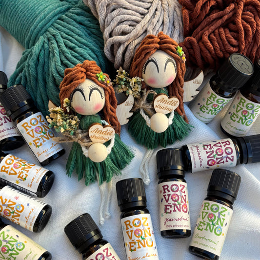 Aromadifuzér do auta s 100% bio olejem TANEC SLUNCE