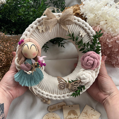 Celoroční věnec s andělkou