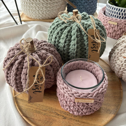 Podzimní dekorace - háčkovaná dýně