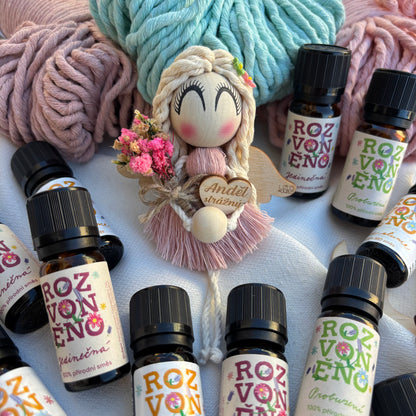 Aromadifuzér do auta s 100% bio olejem TANEC SLUNCE