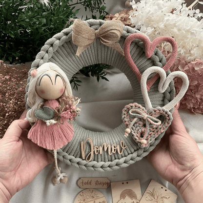 Celoroční věnec s andělkou